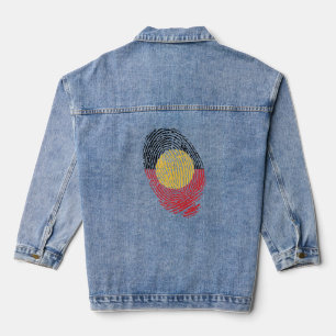 Aboriginal Australia fingerprints  Denim Jacket