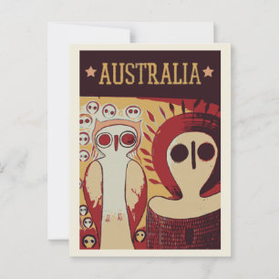 Aboriginal Australian art in Australia Postcard