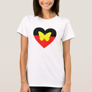 Aboriginal Butterfly Flag T-Shirt