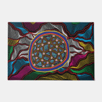 Aboriginal Design-15 Door Mat