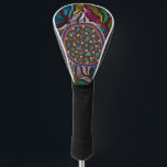 Aboriginal Design-15 Golf Head Cover<br><div class="desc">Graphic design,  digitally created using vector and pixel based applications,  enhanced with graphic,  typographic and artistic methods by Gary Grayson from Arlington,  Texas.</div>