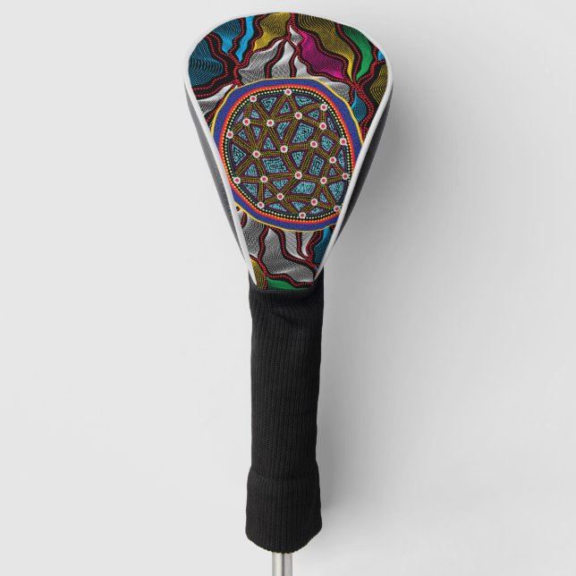 Aboriginal Design-15 Golf Head Cover (Front)