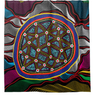 Aboriginal Design-15 Shower Curtain