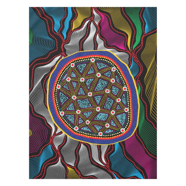 Aboriginal Design-15 Tablecloth (Front)