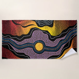 Aboriginal Design-1 Beach Towel
