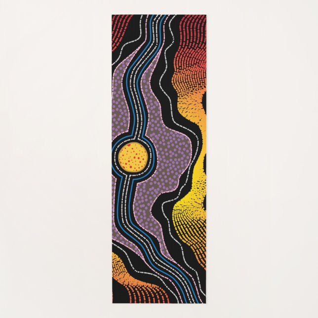 Aboriginal Design-1 Yoga Mat (Front)