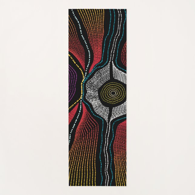 Aboriginal Design-2 Yoga Mat (Front)