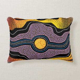 Aboriginal Design One Decorative Cushion