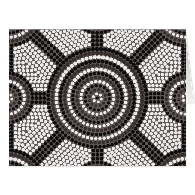 Aboriginal dot painting (Front Horizontal)