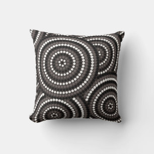 Aboriginal dot painting cushion