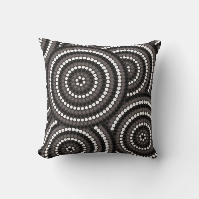 Aboriginal dot painting cushion (Front)
