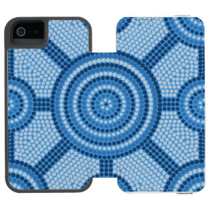 Aboriginal dot painting incipio watson™ iPhone 5 wallet case