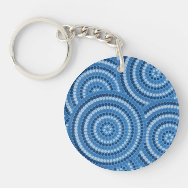 Aboriginal Dot Painting Key Ring (Front)