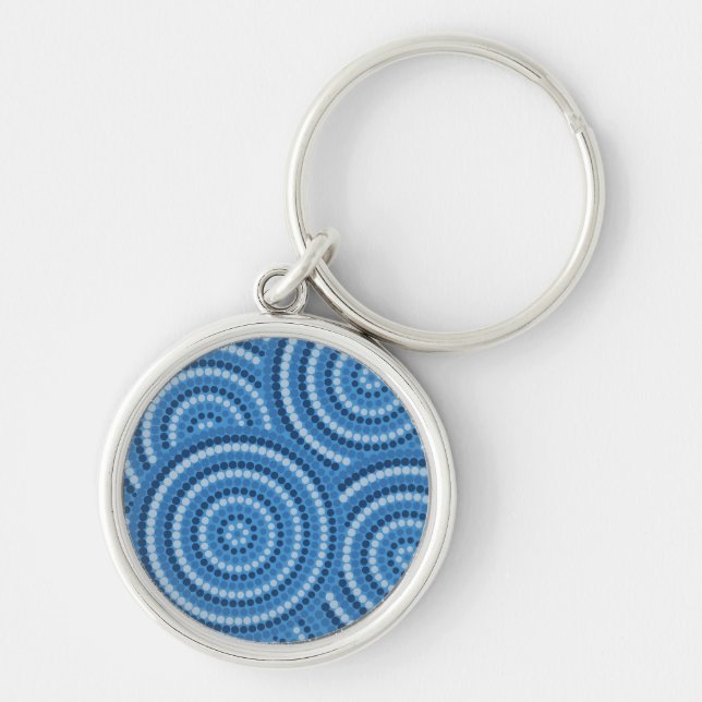 Aboriginal Dot Painting Key Ring (Front)