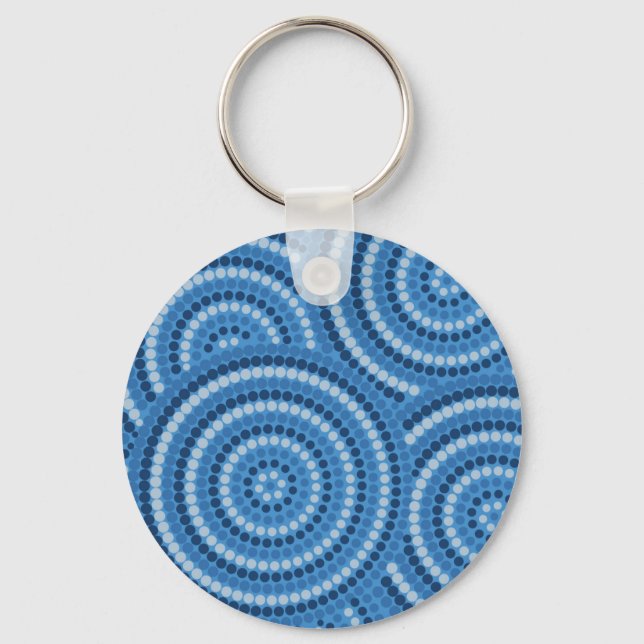 Aboriginal Dot Painting Key Ring (Front)