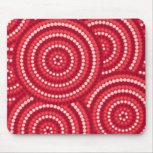 Aboriginal dot painting mouse pad