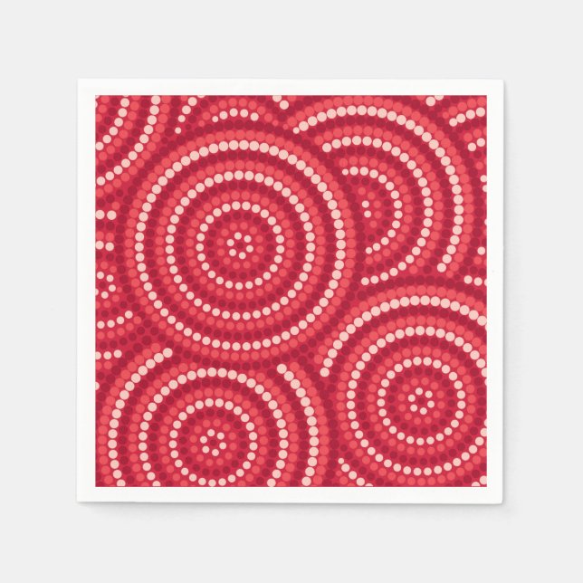 Aboriginal Dot Painting Napkin (Front)