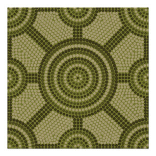 Aboriginal dot painting poster