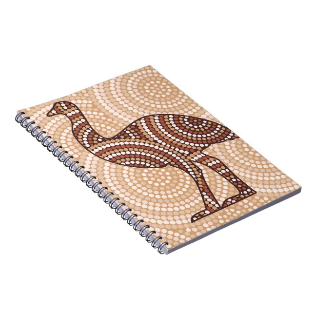 Aboriginal emu dot painting notebook (Right Side)