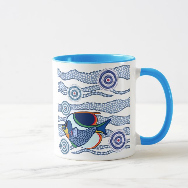 Aboriginal Fish Mug (Right)