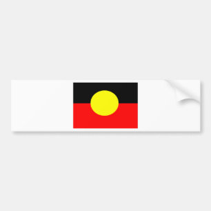 aboriginal-Flag Bumper Sticker