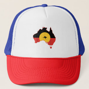 Aboriginal Flag T Shirt Australia Flag Gift for Au Trucker Hat