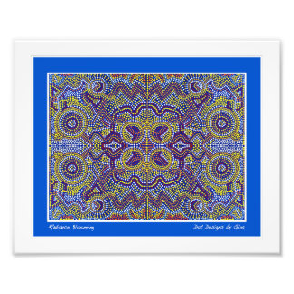 Aboriginal inspired dot designs by Gina Photo Print