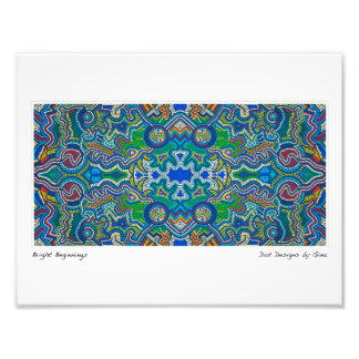Aboriginal inspired dot designs by Gina Photo Print
