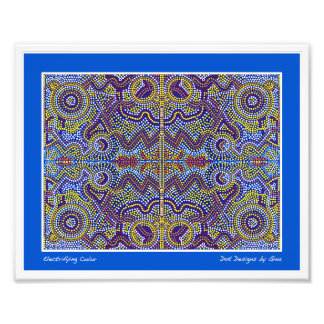 Aboriginal inspired dot designs by Gina Photo Print