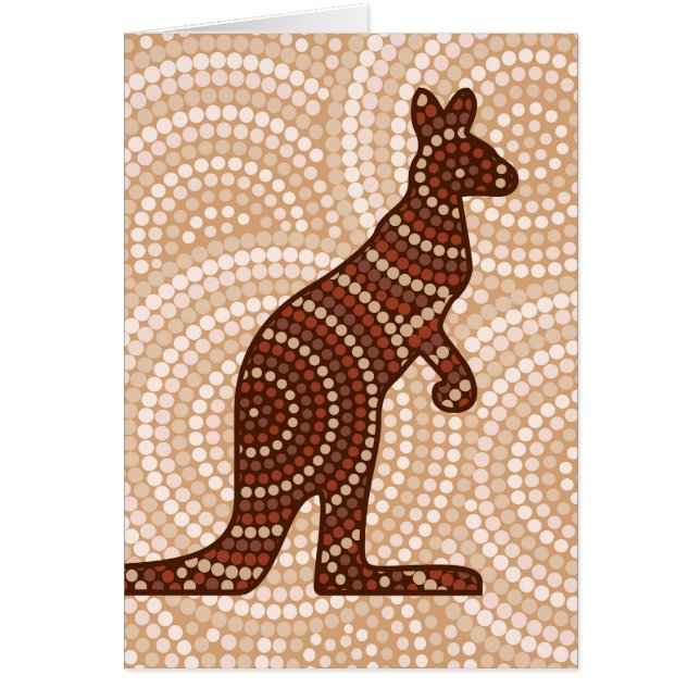 Aboriginal kangaroo dot painting (Front)