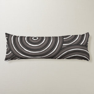 Aboriginal line painting body cushion