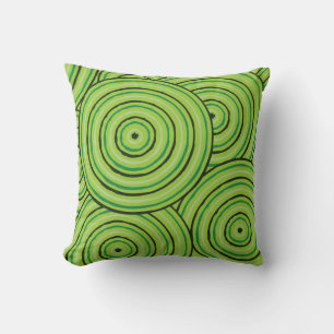 Aboriginal line painting cushion