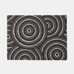 Aboriginal line painting doormat