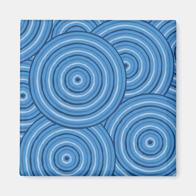 Aboriginal line painting magnet (Front)