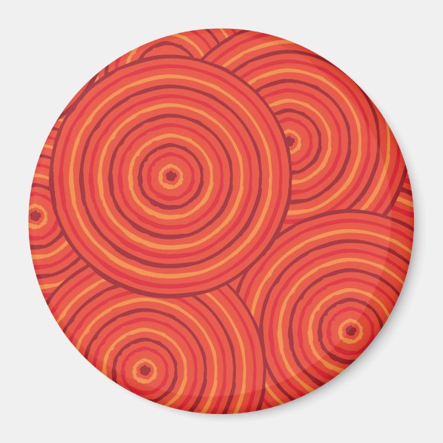 Aboriginal line painting magnet (Front)