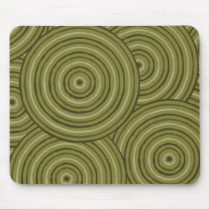 Aboriginal line painting mouse pad