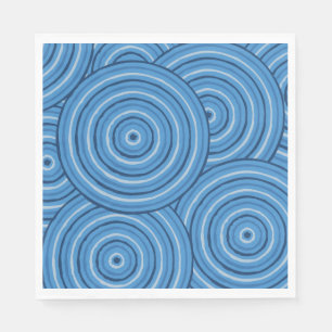 Aboriginal line painting napkin