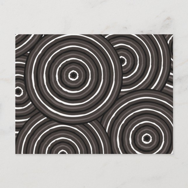 Aboriginal line painting postcard (Front)