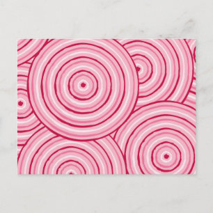 Aboriginal line painting postcard