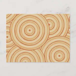 Aboriginal line painting postcard