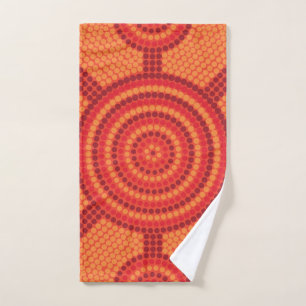 Aboriginal Meetingplace Fire Hand Towel