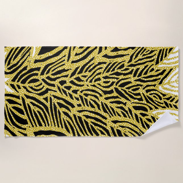 Aboriginal Pattern-14 Beach Towel (Front)