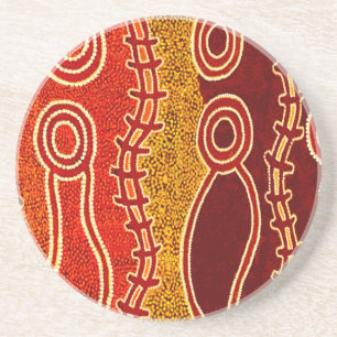 Aboriginal Serpents . Coaster