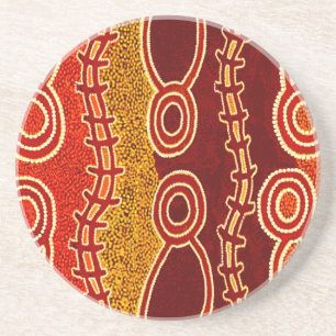 Aboriginal Serpents . Coaster