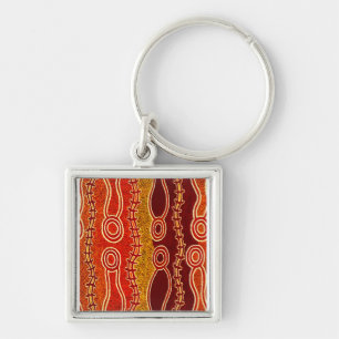 Aboriginal Serpents . Key Ring
