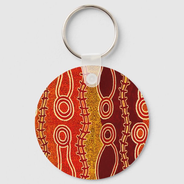 Aboriginal Serpents . Key Ring (Front)