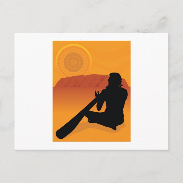 Aboriginal Silhouette Postcard (Front)