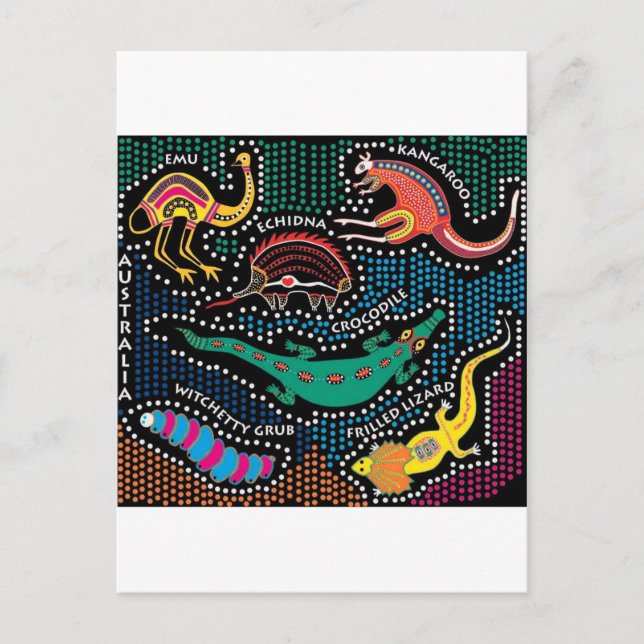 Aboriginal style postcard (Front)