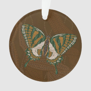 Aboriginal Swallowtail Acrylic Ornament