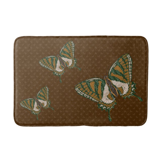 Aboriginal Swallowtail Bath Mat (Front)